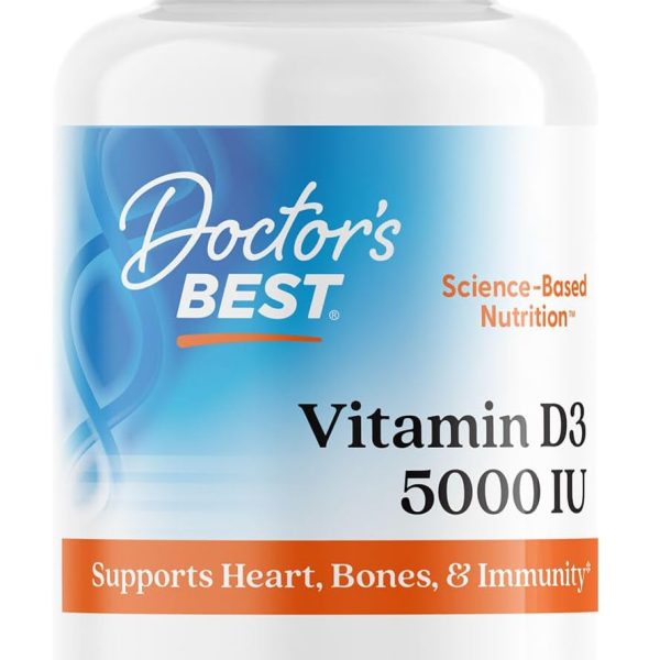 Vitamina D3 5000 UI Alta Potencia 360 Cápsulas Blandas