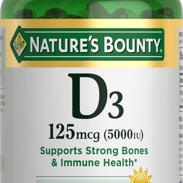 Vitamina D3 5000 UI Alta Potencia 240 Cápsulas Blandas