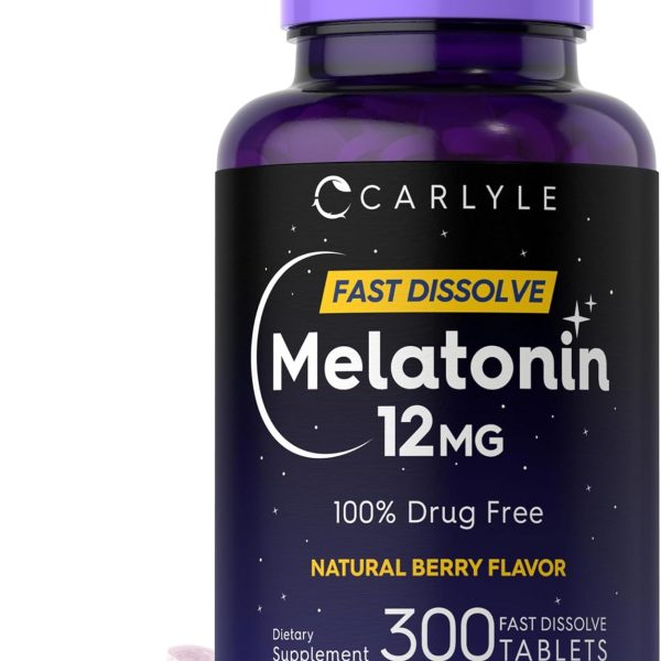Melatonina 12 mg Disolución Rápida 300 Tabletas