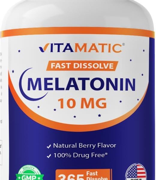 Vitamatic Melatonina 10 mg 365 Tabs Sublingual Sueño