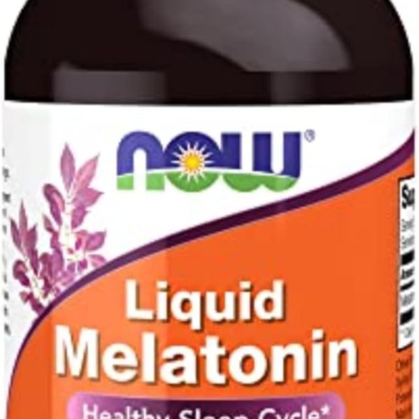 NOW Melatonina Líquida 3 mg 59 mL Sueño Sublingual
