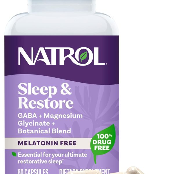 Natrol Sleep & Restore – 60 Cápsulas Vegetarianas