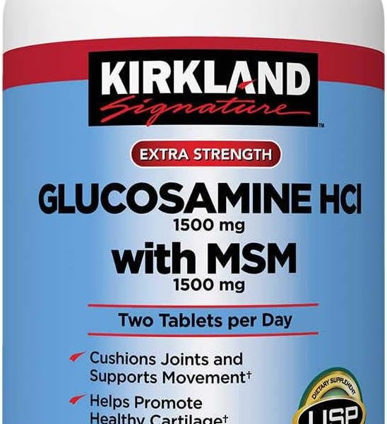 Kirkland Glucosamina + MSM 1500 mg 375 Tabs Articulaciones y Cartílago