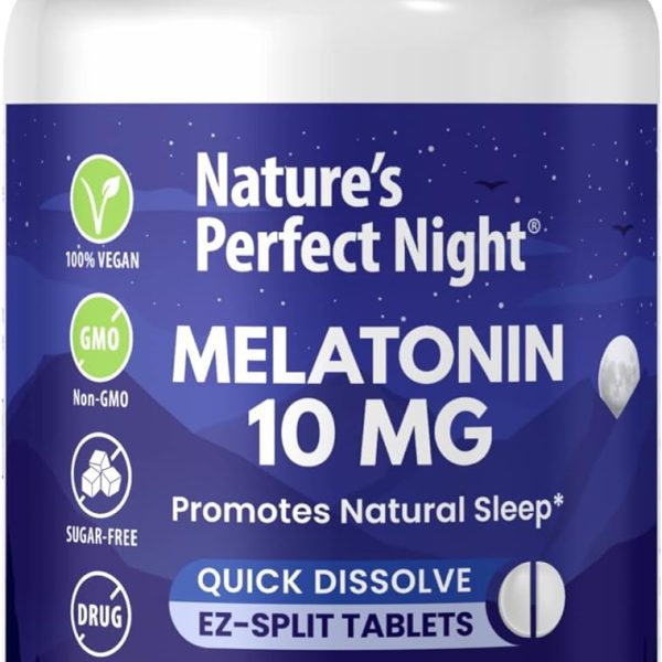 Perfect Night Melatonina 10 mg 180 Tabs Sueño Rápido