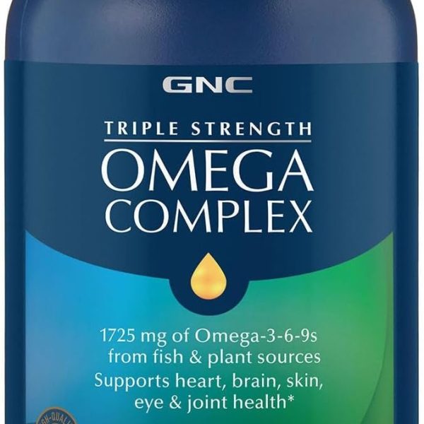 GNC Complejo de Omega 1725 mg 90 Softgels Triple Potencia