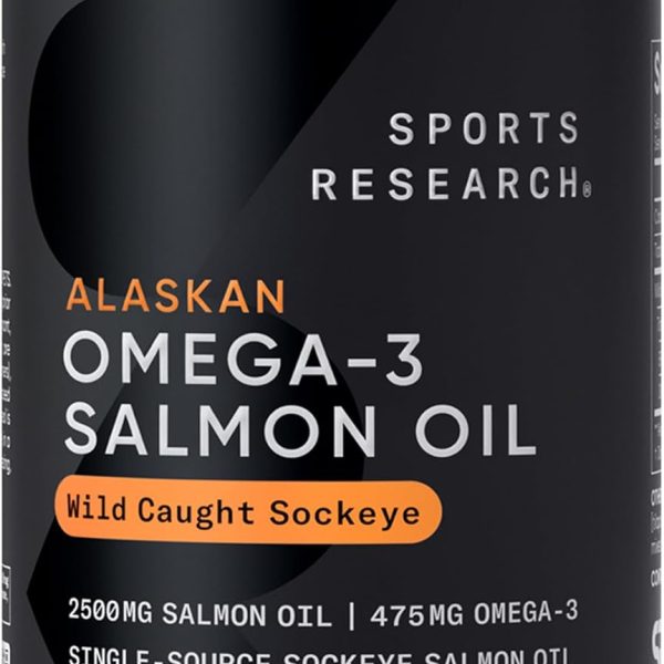 Sport Research Omega-3 Salmón 180 Softgels Corazón y Cerebro