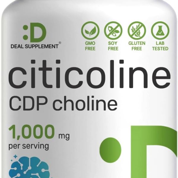 Citicolina CDP Colina 1000 mg Deal Supplement 120 Cáps