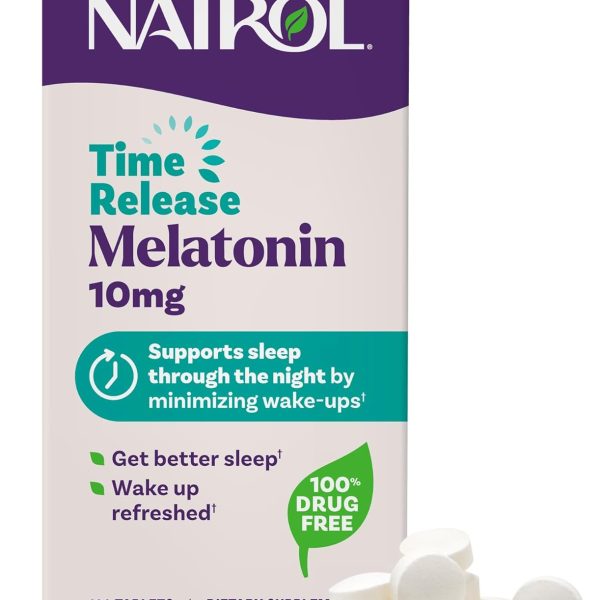 Natrol Melatonina 10 mg 100 Tabs Sueño Profundo Avanzado