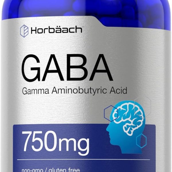 Horbaach GABA 750 mg 180 Caps Relajación y Sueño