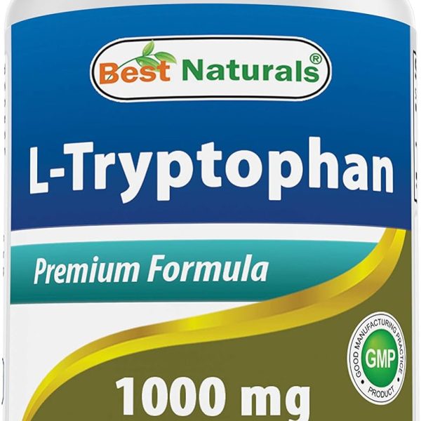 Best Naturals L-Triptófano 1000 mg 60 Tabletas