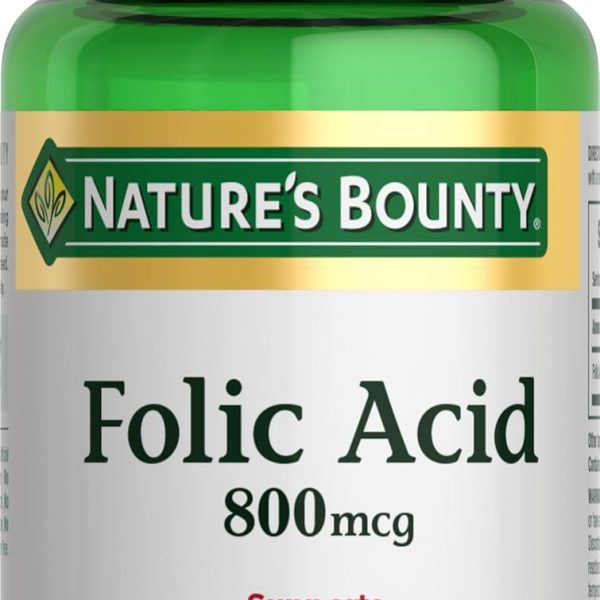 Nature’s Bounty Ácido Fólico 800 mcg 250 Tabs Embarazo y Sangre
