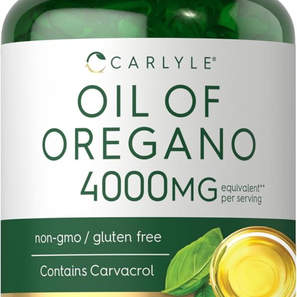 Carlyle Orégano 4000 mg 150 Softgels Inmunidad y Limpieza Digestiva