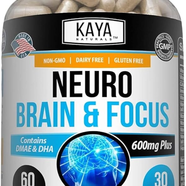 Kaya memoria y enfoque 600 mg Plus 60 Cápsulas