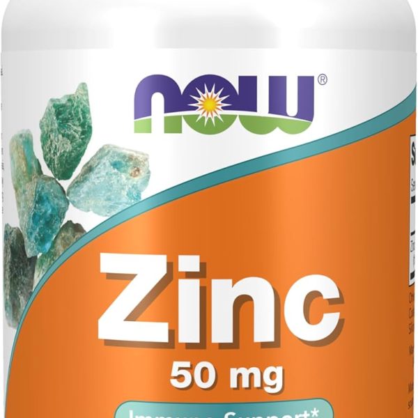 Now Zinc 50 mg 250 Tabs Inmunidad, Piel y Regeneración Celular