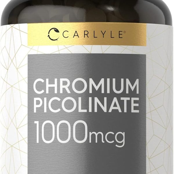 Picolinato de Cromo 1000 mcg Carlyle 360 Tabletas