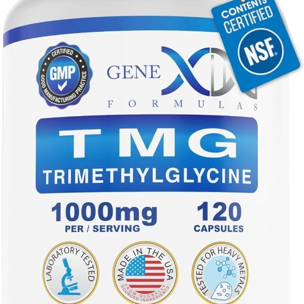 trimetilglicina TMG 1000 mg 120 Cáps Gene Formulas