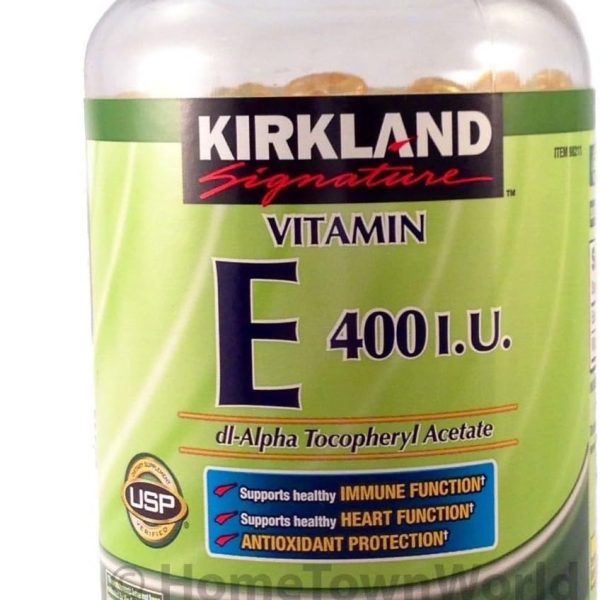 Kirkland Vitamina E 180 mg 500 Softgels Antioxidante Natural