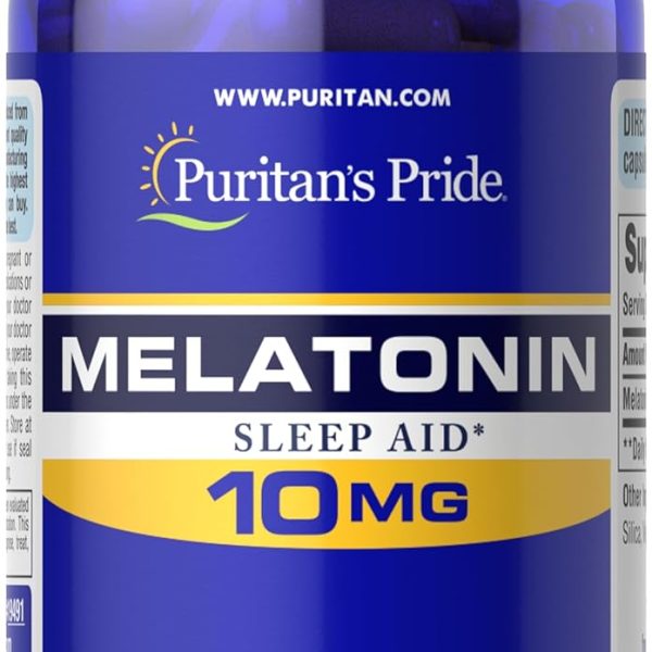 Puritan’s Pride Melatonina 10 mg 60 Softgels Sueño