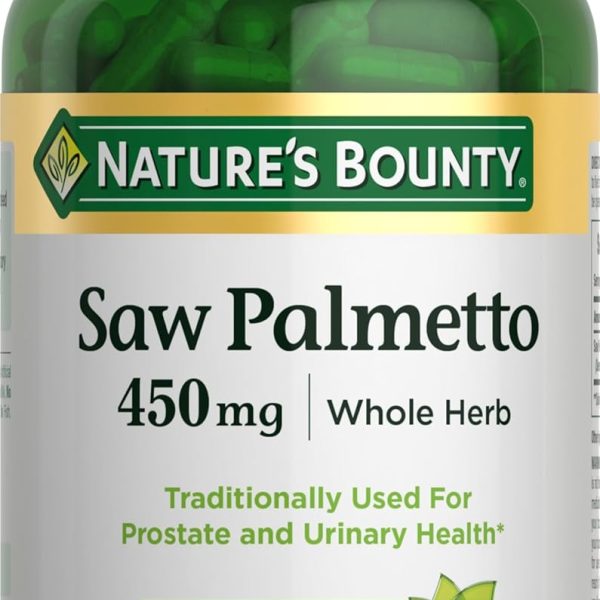 Nature’s Bounty Saw Palmetto 450 mg 250 Caps Próstata Masculina