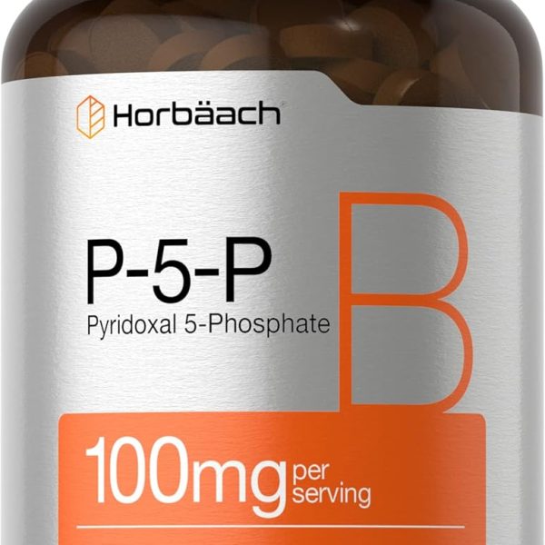 Horbaach P-5-P Vitamina B6 Activa 100 mg – 120 Tabletas