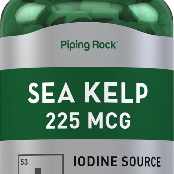 Piping Rock algas marinas mcg – 500 Tabletas
