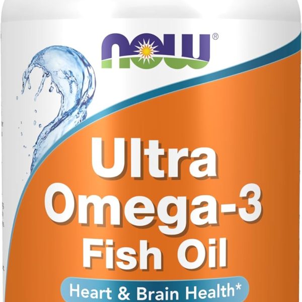 NOW Omega-3 500 EPA / 250 DHA 180 Softgels Corazón y Cerebro