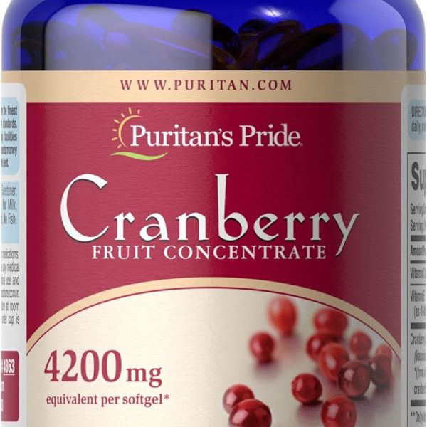 Puritan’s Cranberry 4200 mg 250 Softgels Salud Urinaria