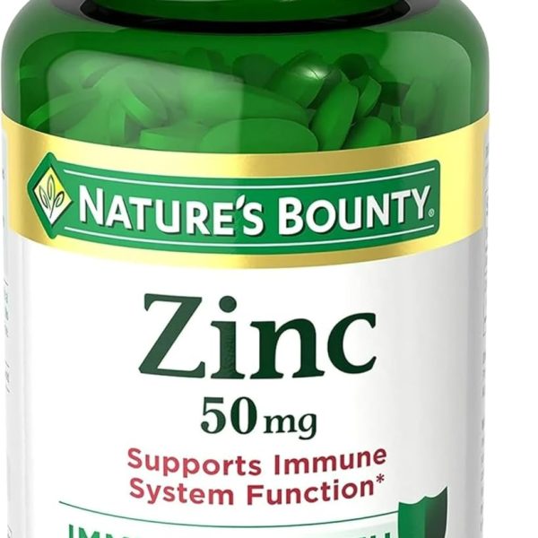 Zinc 50 mg Nature’s Bounty 250 Tabletas Inmunológico