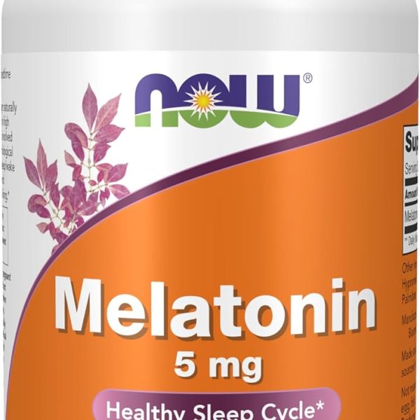Now Melatonina 5 mg 180 Caps Sueño y Ritmo Circadiano