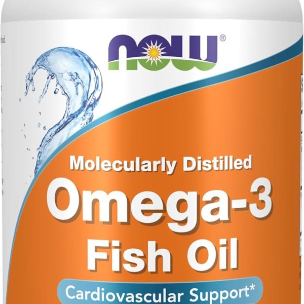 NOW Omega-3 1000 mg 200 Softgels EPA DHA Corazón Cerebro